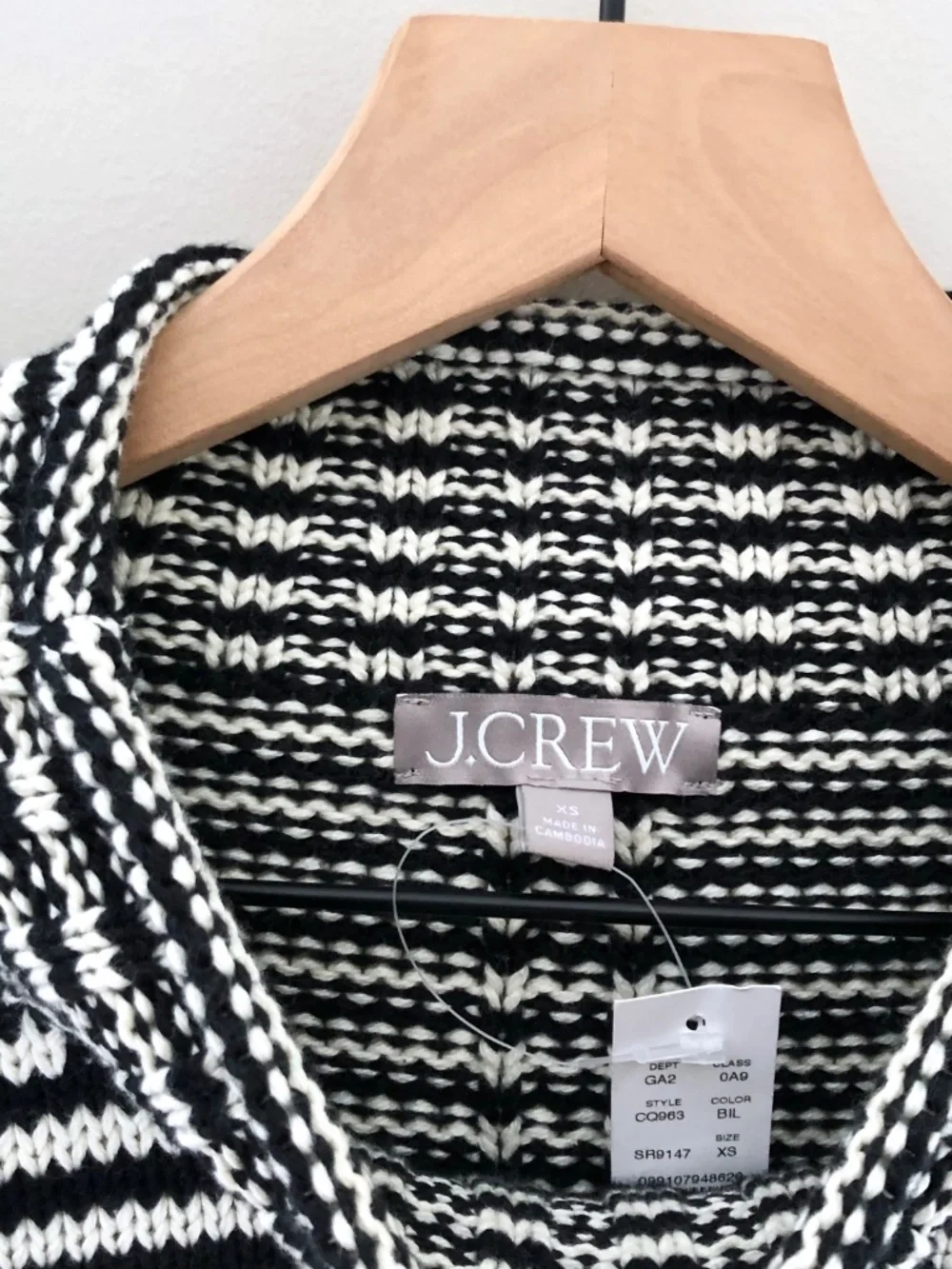 NWT J.Crew 2025 Rollneck Sweater in Stripe